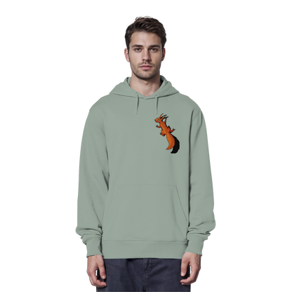 Süßes Eichhörnchen klettert - Organic Hoodie