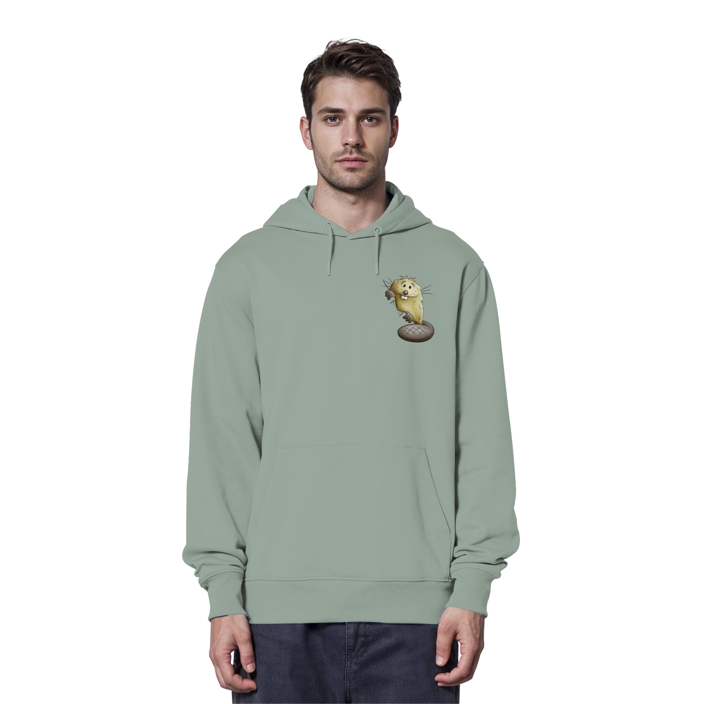 Lustiger frecher Biber - Organic Hoodie