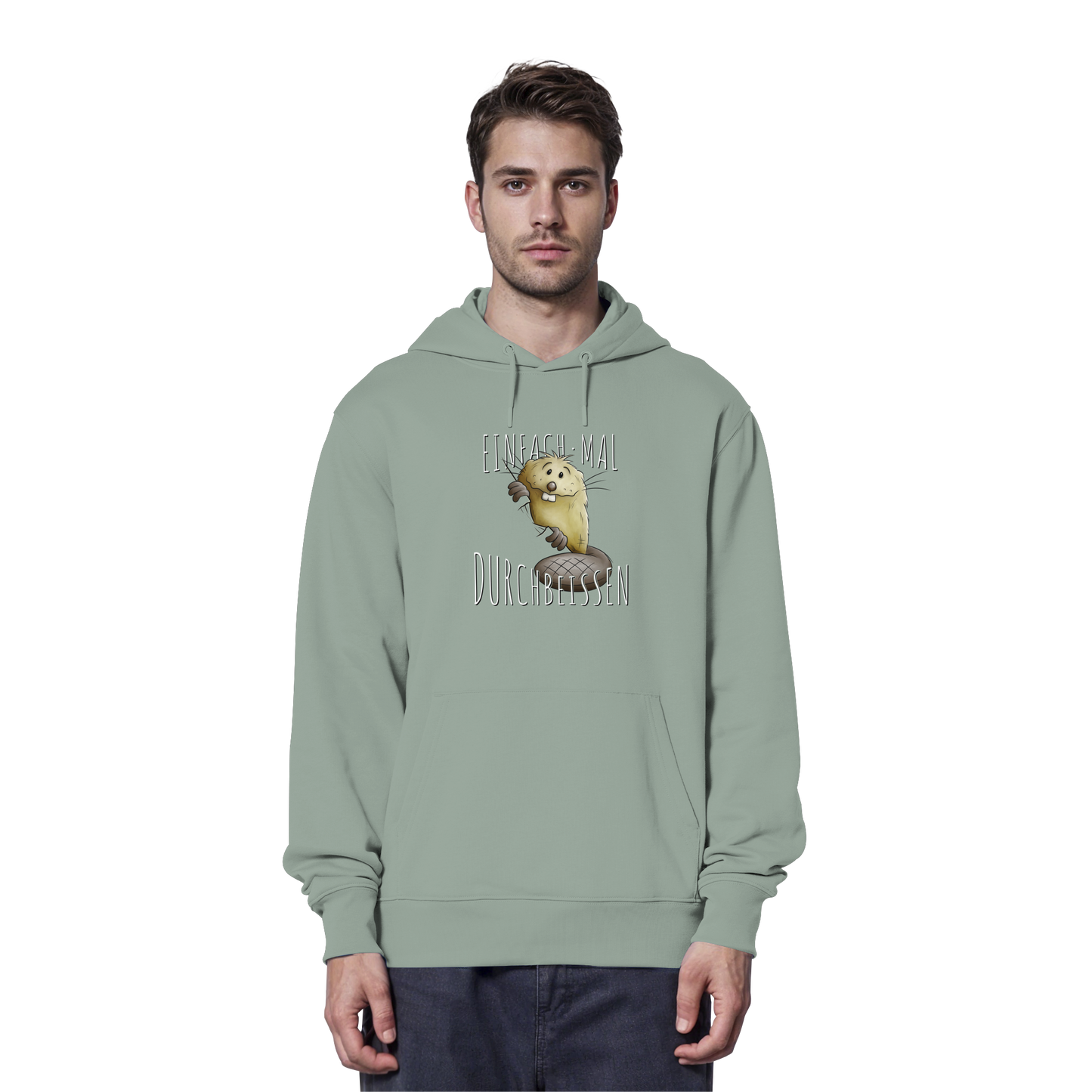 Einfach mal Durchbeissen Biber - Organic Hoodie