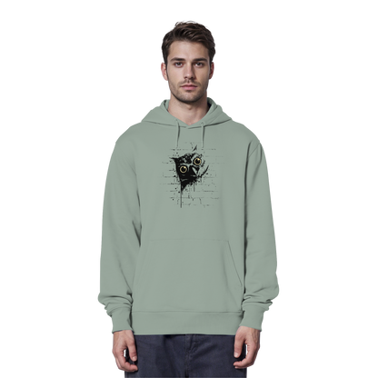 Lässige Street Art Eule - Organic Hoodie