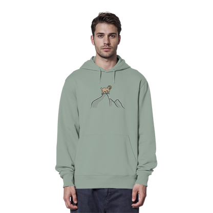 Ziegenbock in den Bergen - Organic Hoodie
