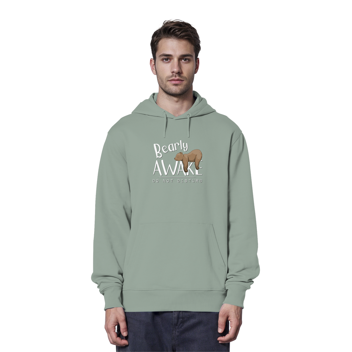 Bearly Awake Bitte nicht stören Bär - Organic Hoodie
