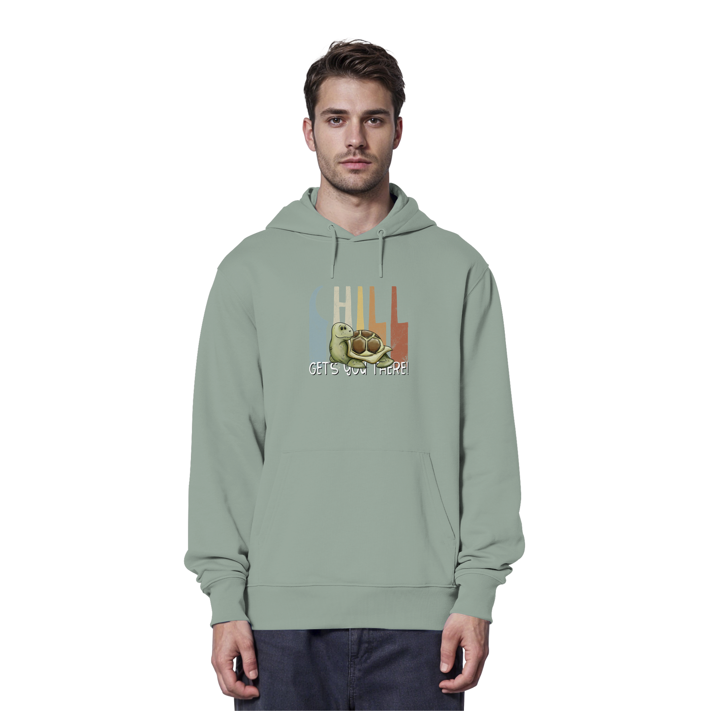 Gechillt gemütliche Schildkröte - Organic Hoodie