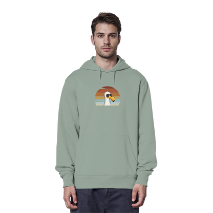 Cool lässige Retro Möwe - Organic Hoodie