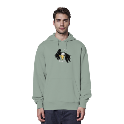 Joa Läuft Krähe gechillter Rabe - Organic Hoodie