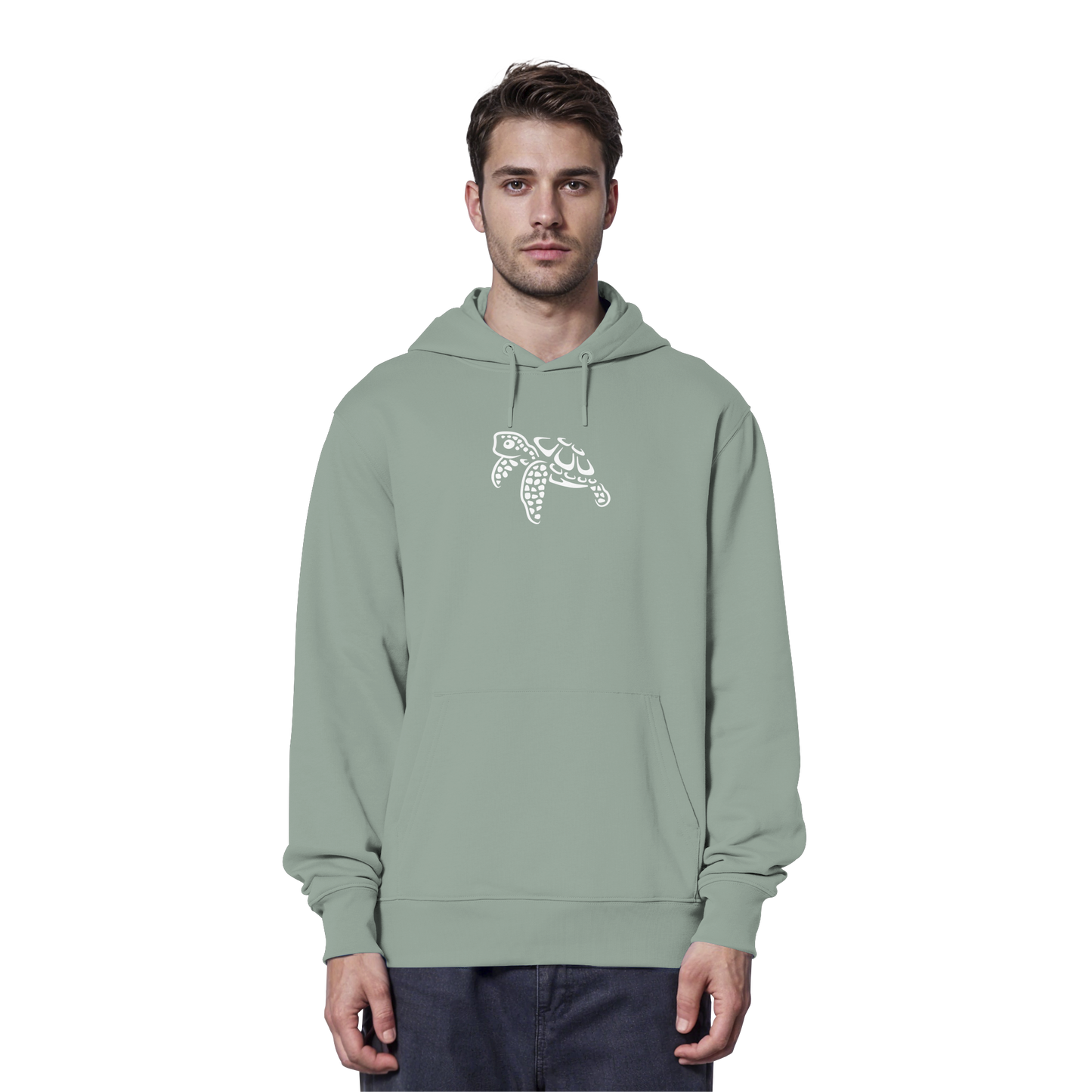 schwimmende Meeres-Schildkröte - Organic Hoodie