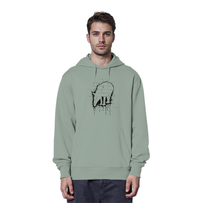 Urban Street Art Tapir Silhouette - Organic Hoodie