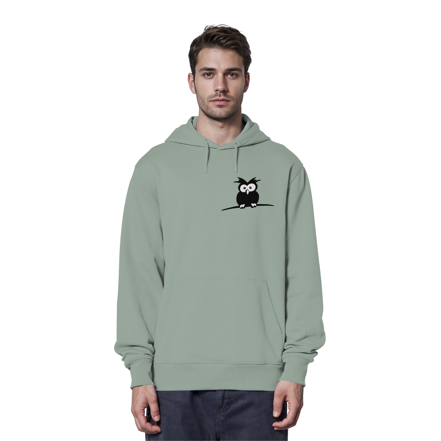 Kleine struppige Eule - Organic Hoodie