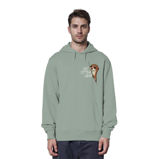Get Otter Here | Lustiger Otter Kalauer - Organic Hoodie