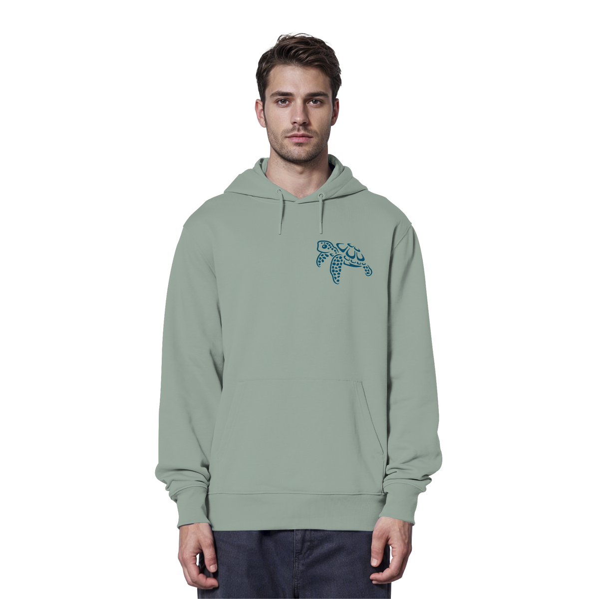 Lässig lustige Wasserschildkröte - Organic Hoodie