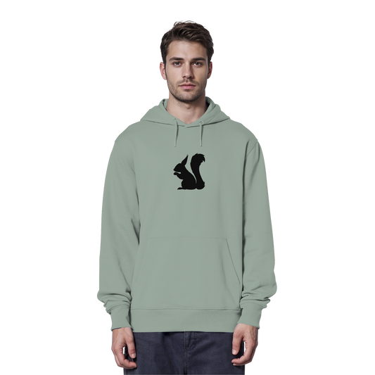 Eichhörnchen Silhouette - Organic Hoodie