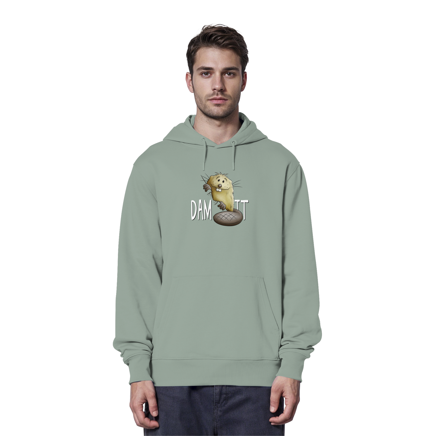 Dam It Verdammt Lustiger Biber - Organic Hoodie