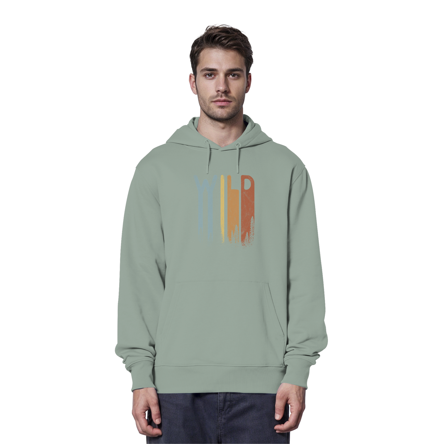 Wild Retro Schriftzug - Organic Hoodie