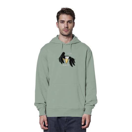 Joa Läuft Krähe gechillter Rabe - Organic Hoodie