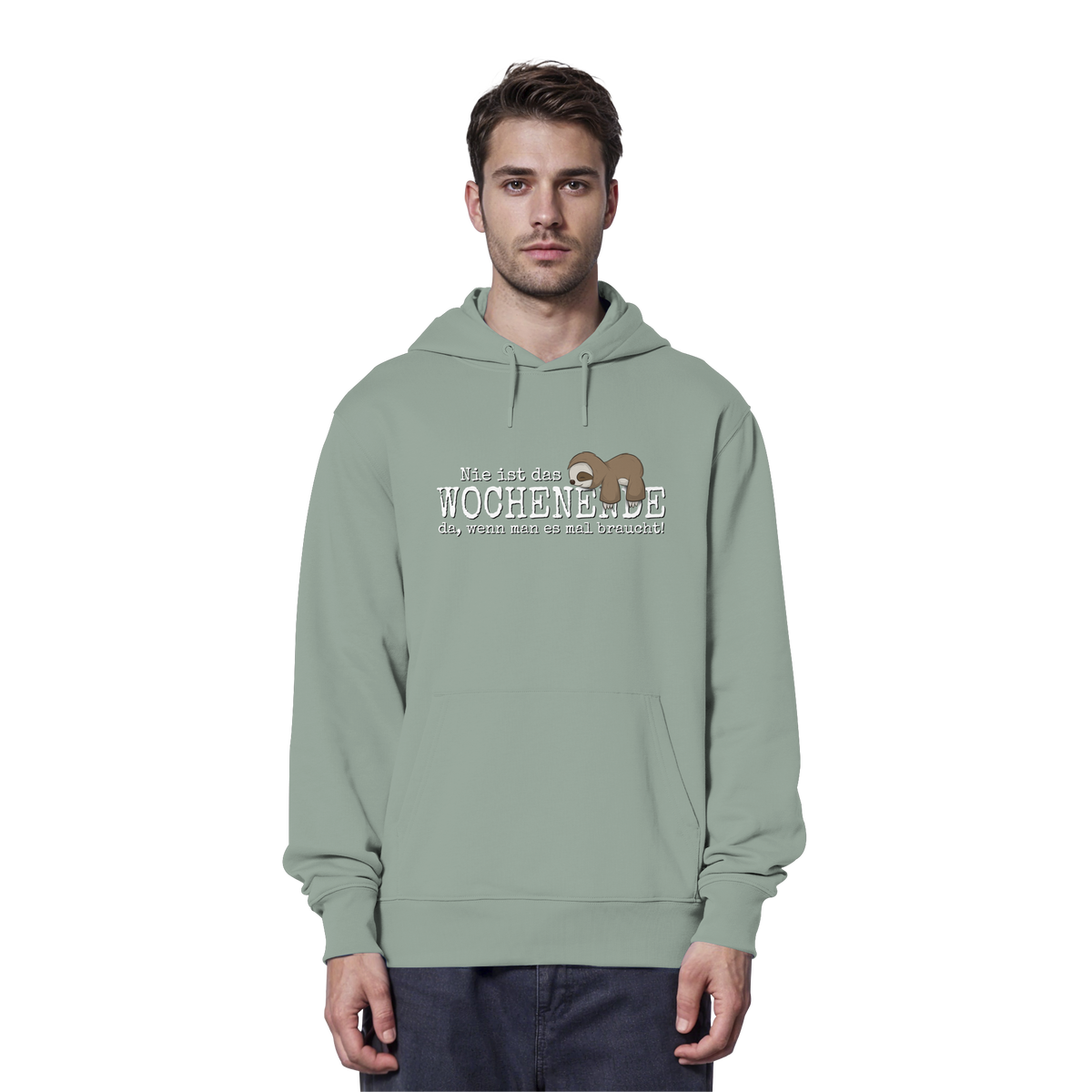 Kawaii Faultier Wochenende - Organic Hoodie
