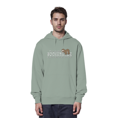 Kawaii Faultier Wochenende - Organic Hoodie