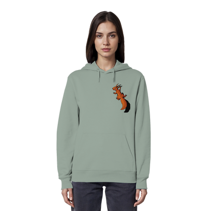 Süßes Eichhörnchen klettert - Organic Hoodie
