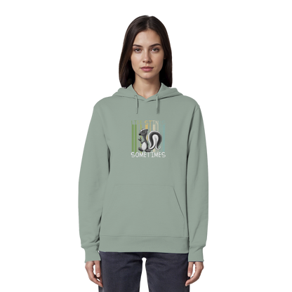 Life Stinks Sometimes Stinktier Weisheit - Organic Hoodie