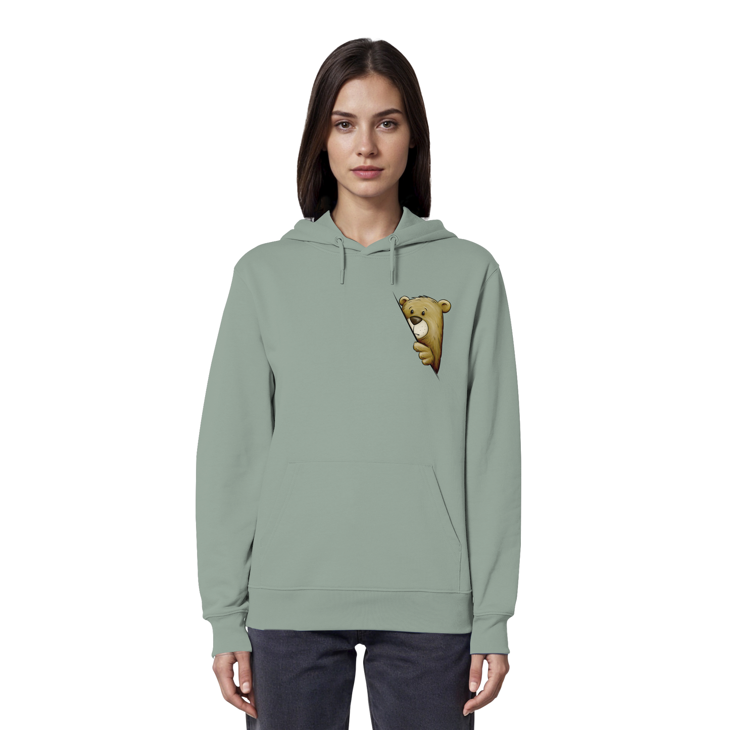 Funky Bär Illustration - Organic Hoodie
