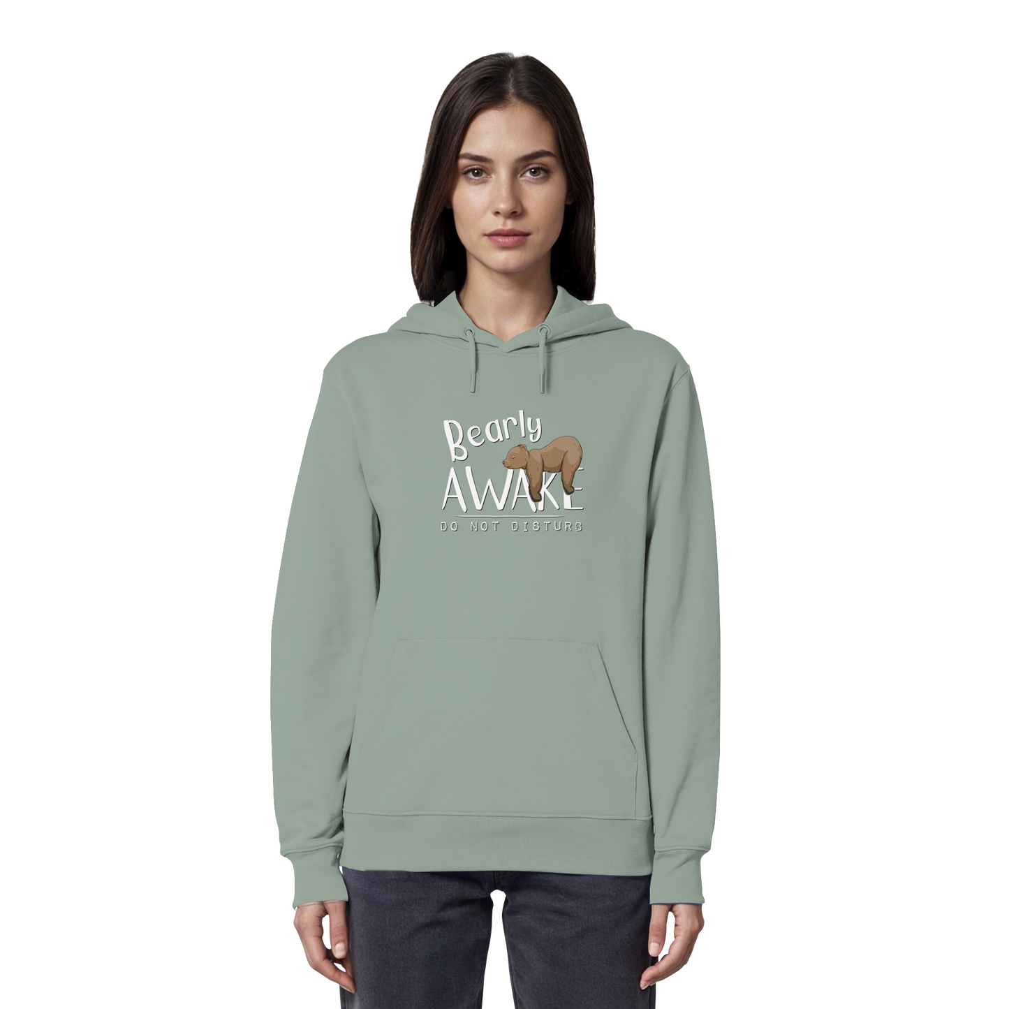 Bearly Awake Bitte nicht stören Bär - Organic Hoodie