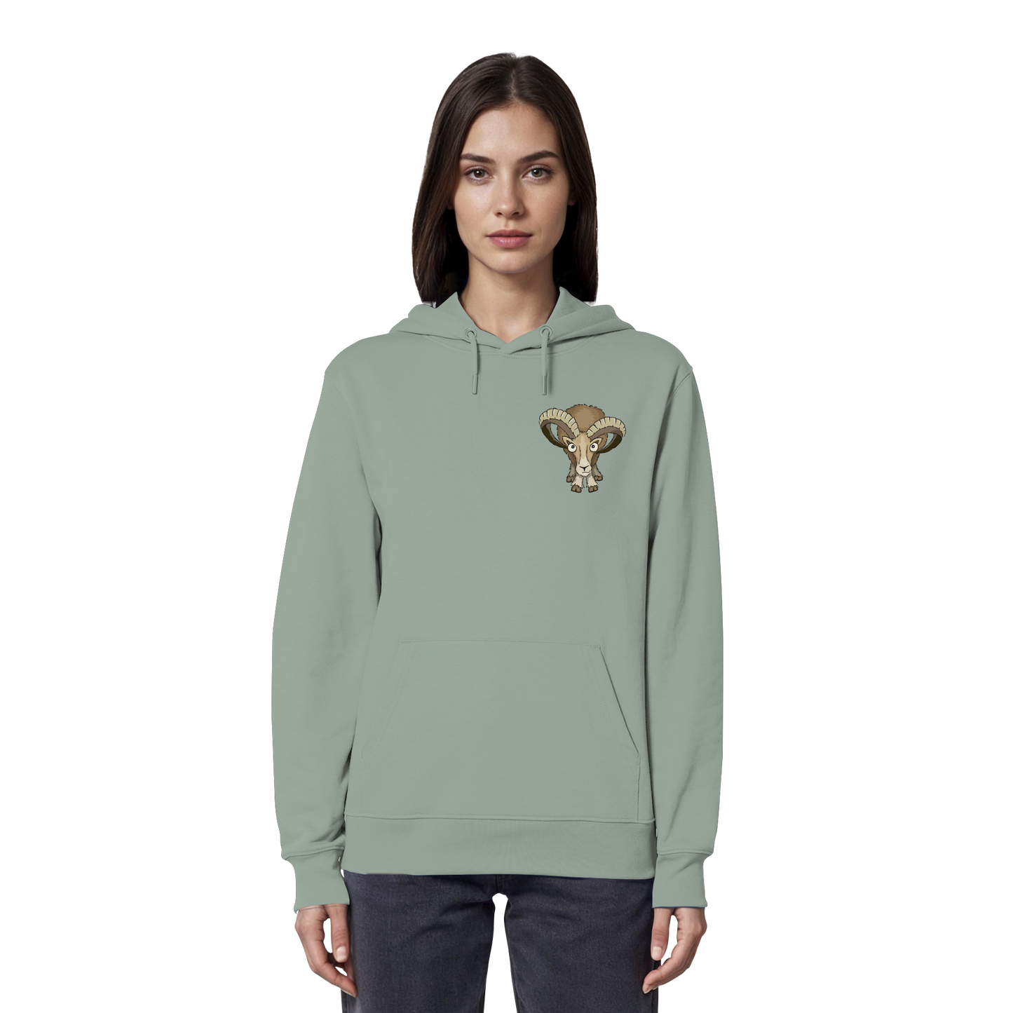 Bockiges Mufflon Widder Schafbock - Organic Hoodie