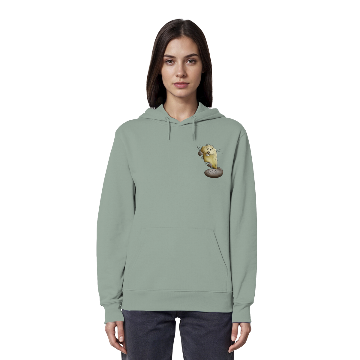 Lustiger frecher Biber - Organic Hoodie