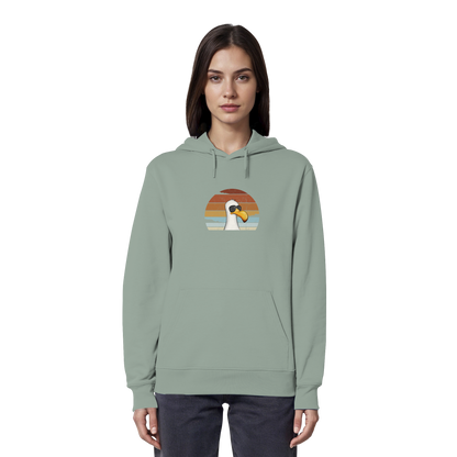 Cool lässige Retro Möwe - Organic Hoodie
