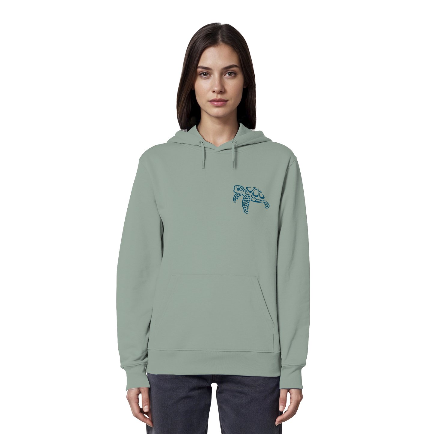 Lässig lustige Wasserschildkröte - Organic Hoodie