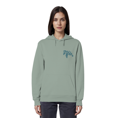Lässig lustige Wasserschildkröte - Organic Hoodie