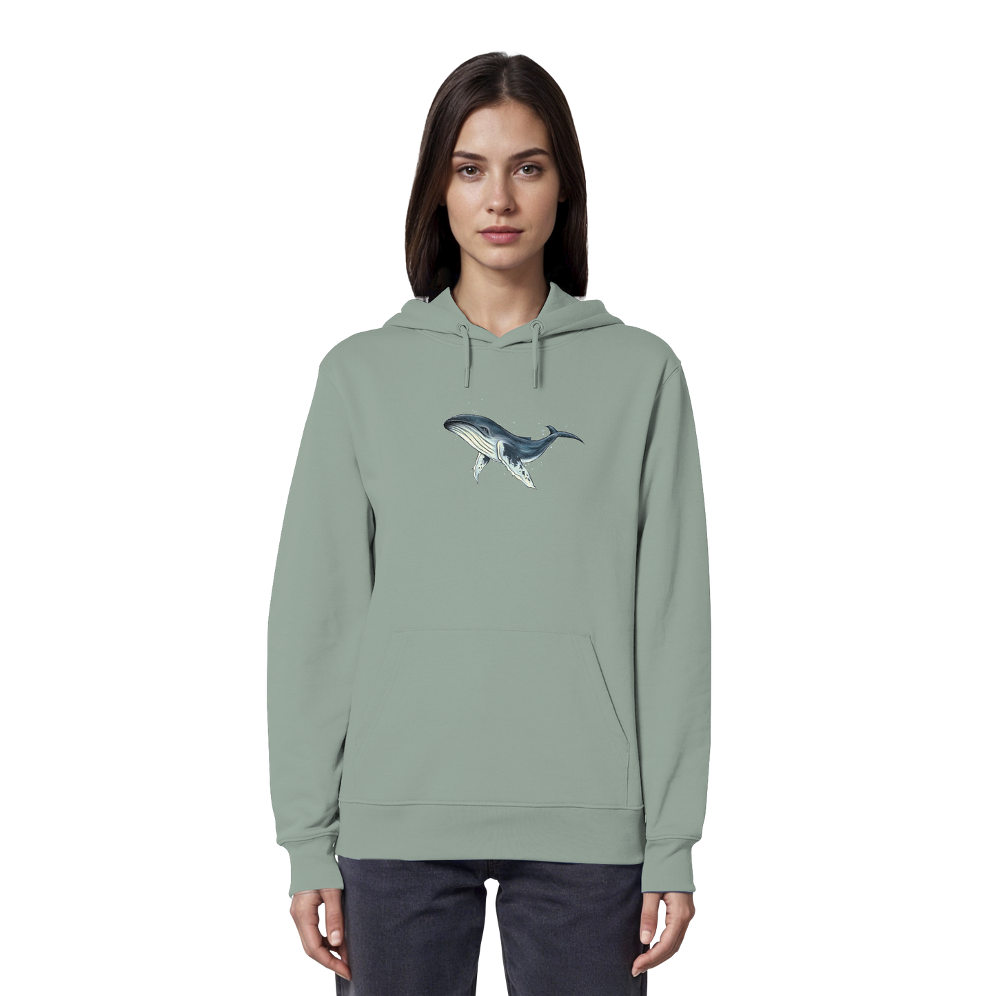 Tiefsee Ozean-Riese Buckelwal - Organic Hoodie