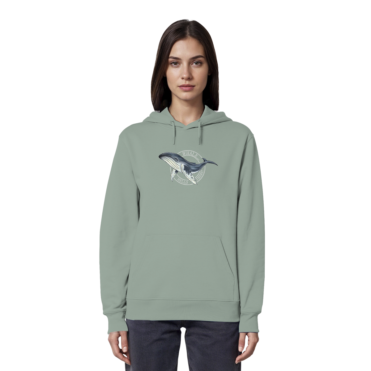 Whale, Hello There | Buckelwal - Organic Hoodie