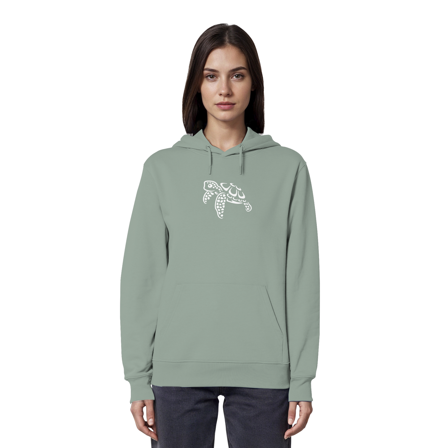 schwimmende Meeres-Schildkröte - Organic Hoodie