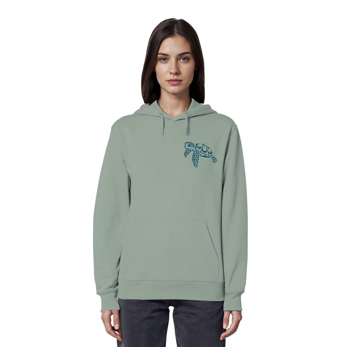 Lässig lustige Wasserschildkröte - Organic Hoodie