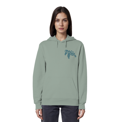 Lässig lustige Wasserschildkröte - Organic Hoodie