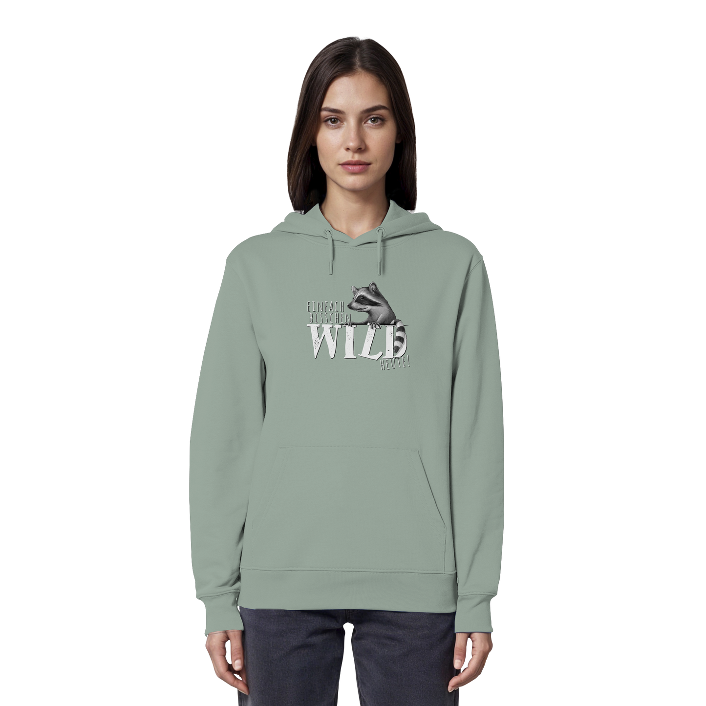Bisschen wild heute! Waschbär - Organic Hoodie