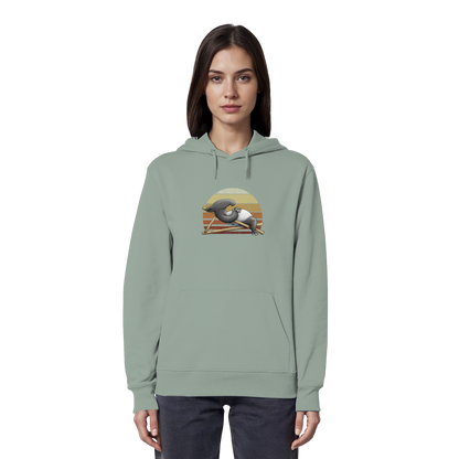 Lässiger Retro Sundown Tapir - Organic Hoodie