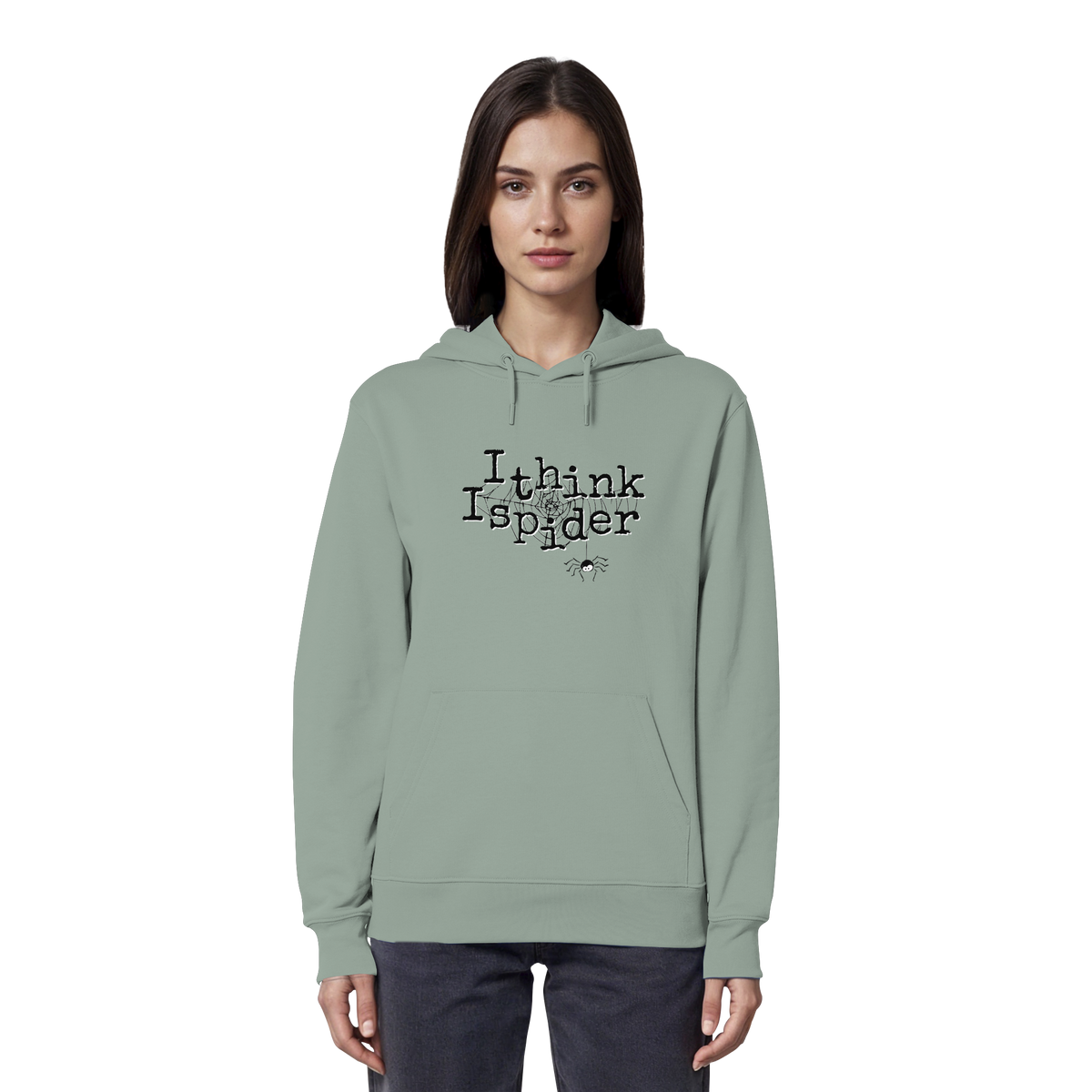 I think I spider - Spinne - Organic Hoodie