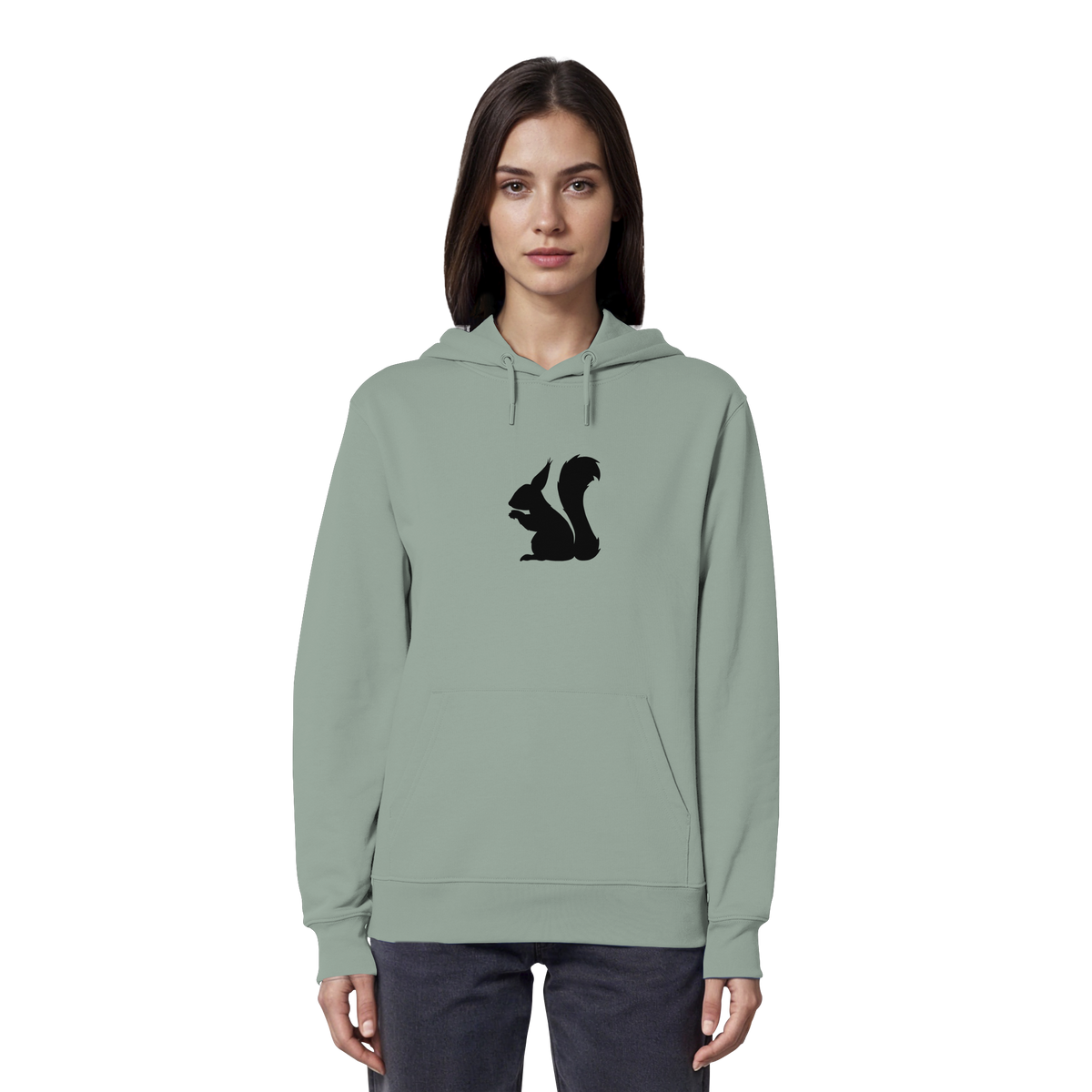 Eichhörnchen Silhouette - Organic Hoodie