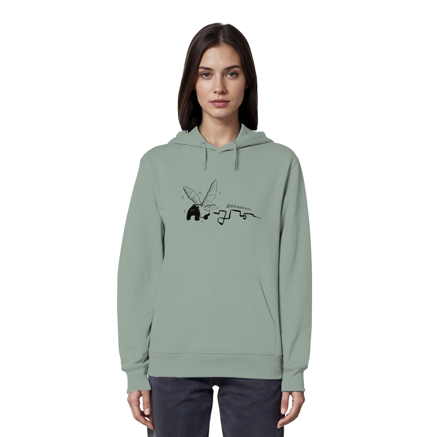 zauberhaft flatternde Tapir Fee - Organic Hoodie