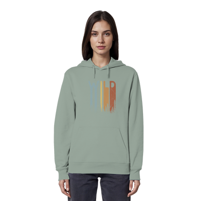 Wild Retro Schriftzug - Organic Hoodie