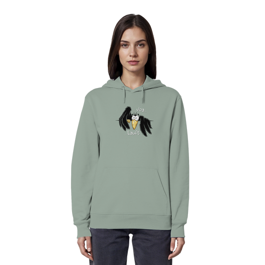 Joa Läuft Krähe gechillter Rabe - Organic Hoodie