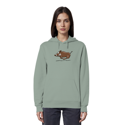 sauwildes Wildschwein | Wildsau  - Organic Hoodie