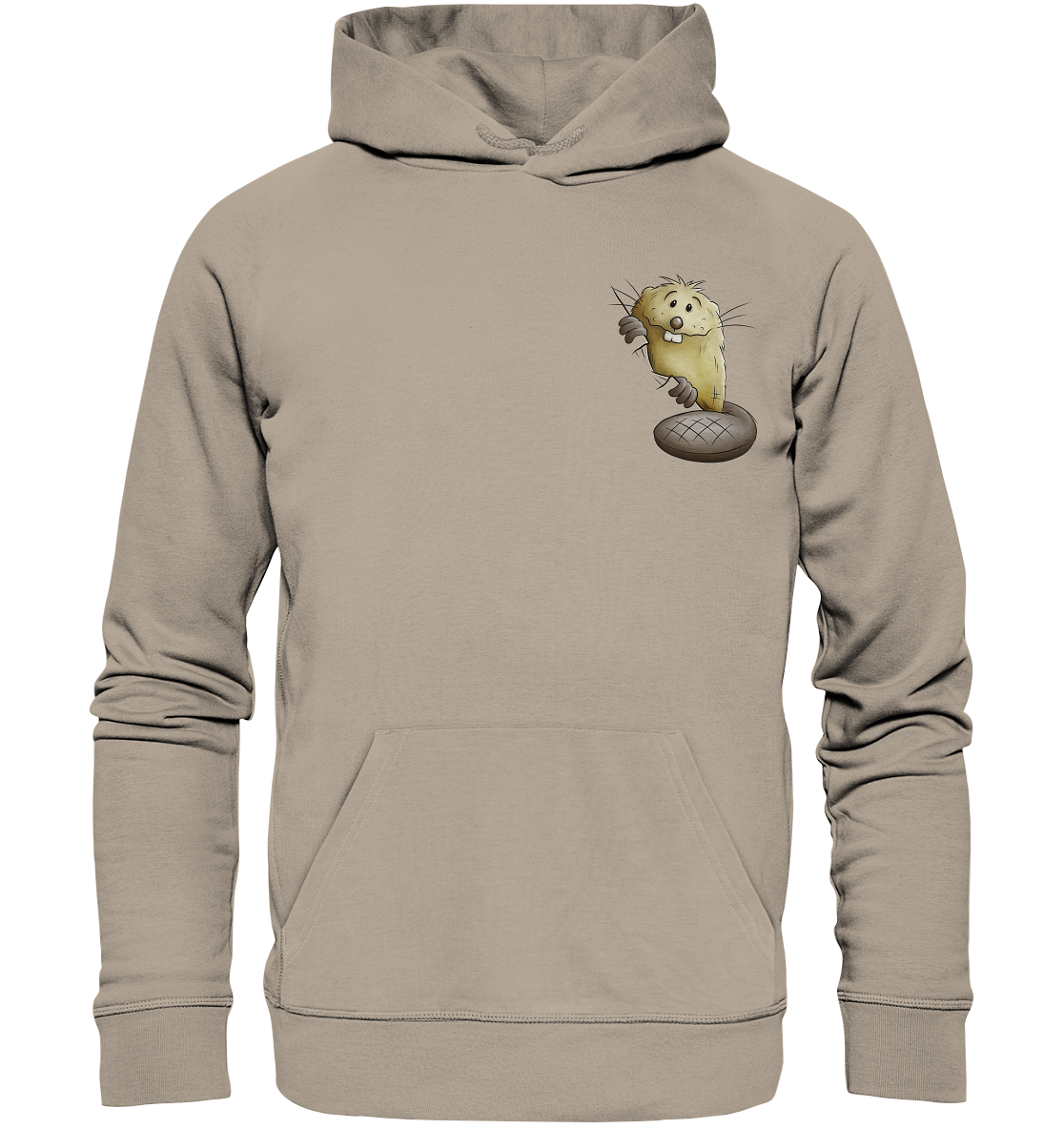 Lustiger frecher Biber - Organic Hoodie