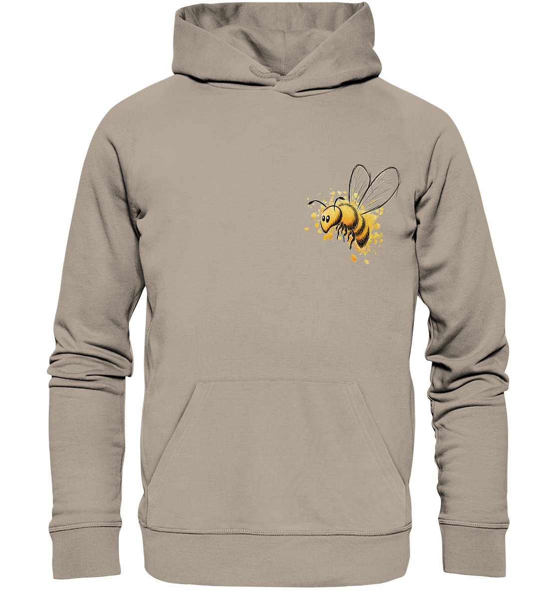 Lässige kleine Honig-Biene - Organic Hoodie