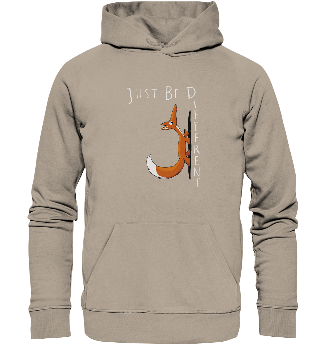 Just Be Different | Sei Anders, kleiner Fuchs - Organic Hoodie