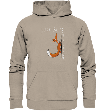 Just Be Different | Sei Anders, kleiner Fuchs - Organic Hoodie