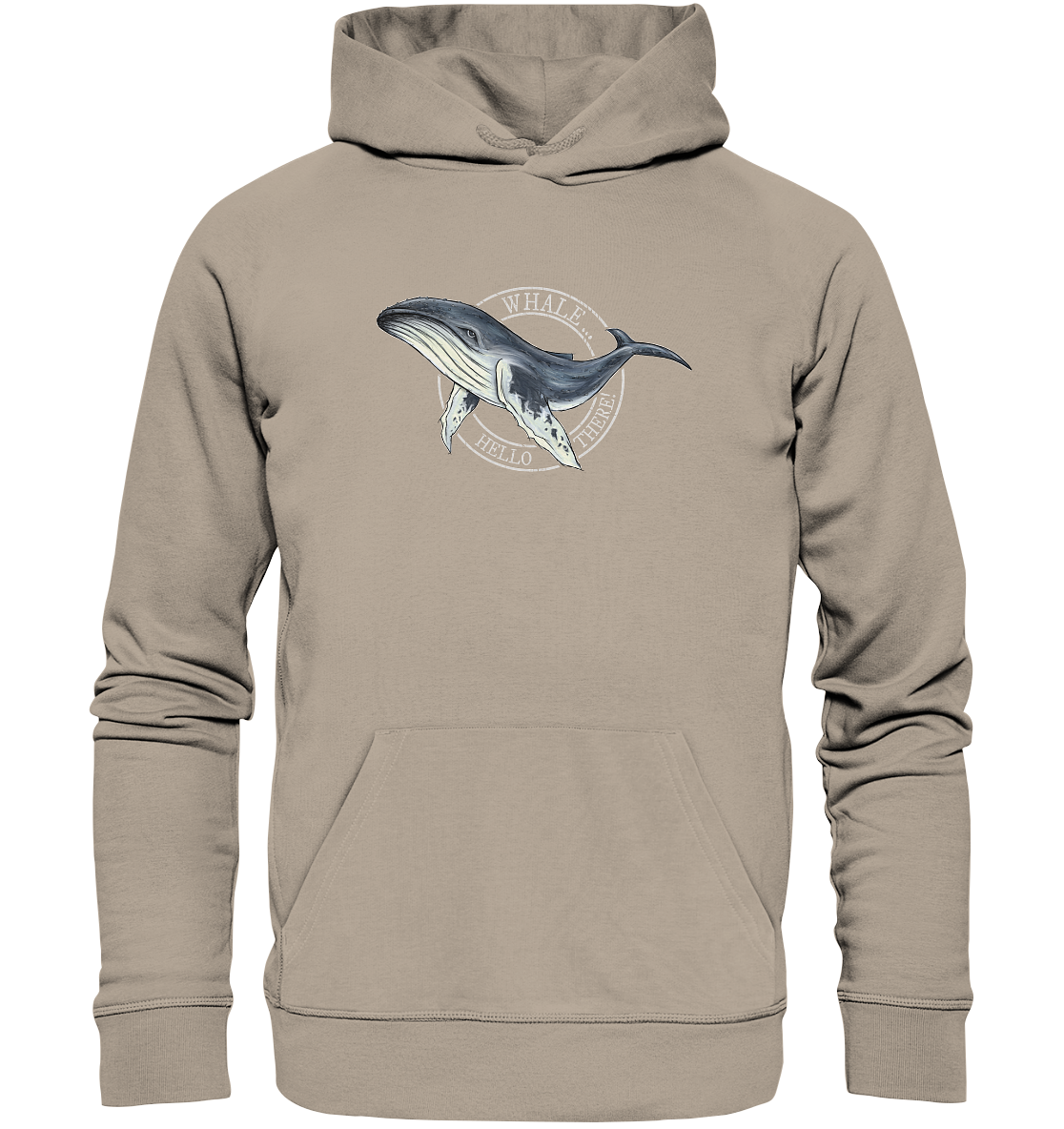 Whale, Hello There | Buckelwal - Organic Hoodie