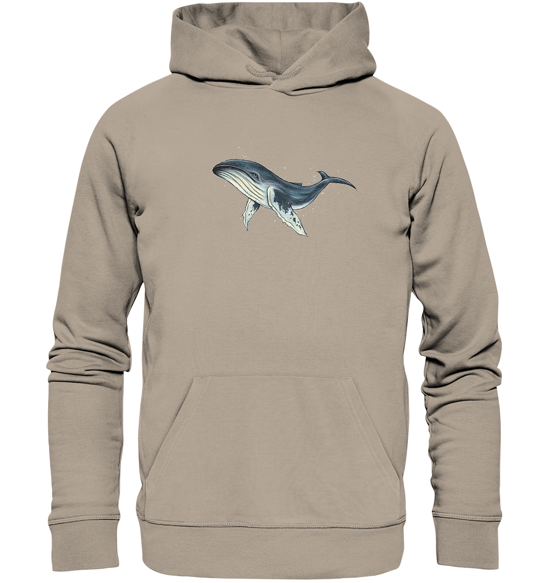 Tiefsee Ozean-Riese Buckelwal - Organic Hoodie