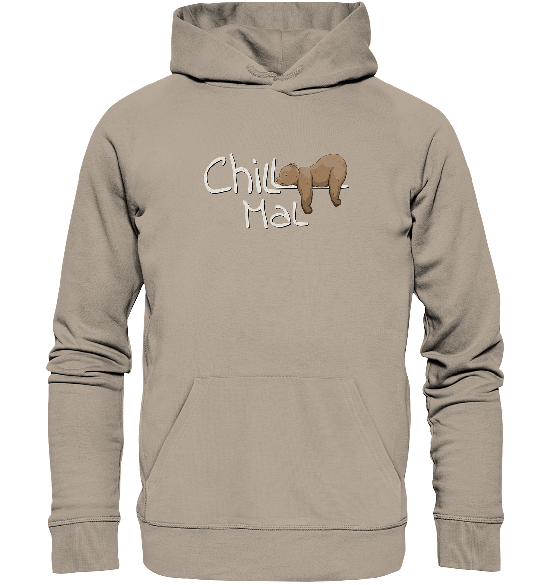 Chill Mal schläfriger Braunbär - Organic Hoodie
