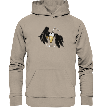 Joa Läuft Krähe gechillter Rabe - Organic Hoodie